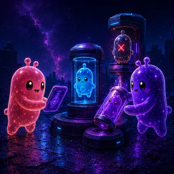 Pink and galaxy Sprites replacing an outdated archive record