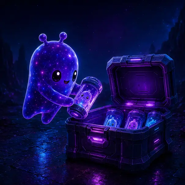 Gold, Gummy, Galaxy, Gem and Holofoil Sprite treatments in a collection lab