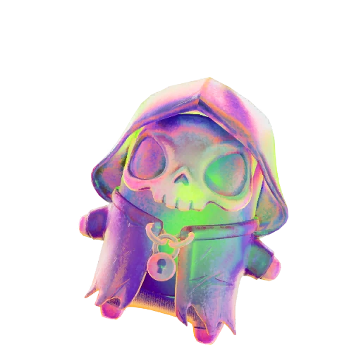 Holofoil Grim Reaper Fortnite Sprite collectible